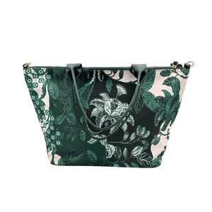 NWOT Ted Baker Green London Rococo Floral Pattern Nylon Tote Bag Purse